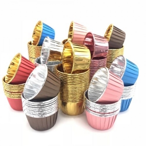 Disposable aluminum foil cups
